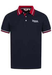 LONSDALE™ - Herren Poloshirt normale Passform ELLERS GROVE - Navy/Red/White