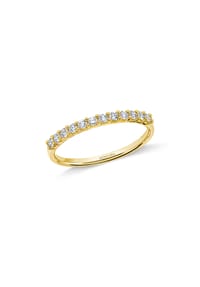 MONCARA - Damen Ring, 585er Gold, 12 Diamanten zus. ca. 0,30 Karat - Gelbgold