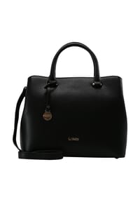 L.CREDI MAXIMA - Henkeltasche, Bodennägel, Emblem, für Damen - creme