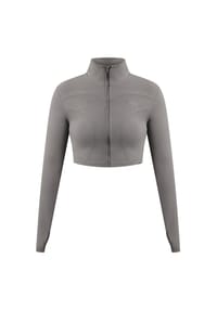 SMILODOX - Crop Jacke Brianna - Anthrazit