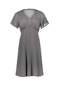 zero - Minikleid mit Print - Brown/Cream