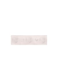 maximo® - BABY GIRL-Stirnband, Struktur Herz, Strassherz - arktikweiß