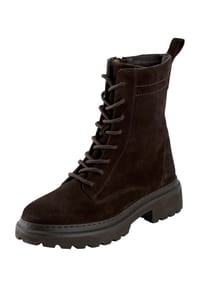 Tamaris - Schnürstiefeletten, Blockabsatz, für Damen - 003 BLACK LEATHER