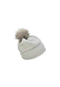 SEEBERGER - Walk Headsock mit Kunstfellpompom 37307-287 - anthrazit