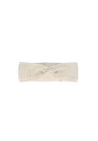 maximo® - GOTS BABY-Stirnband, Struktur Schleife - muschelrosa