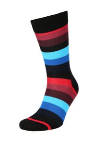 HAPPY SOCKS - Socken, Stripe Sock - 9000 BLACK