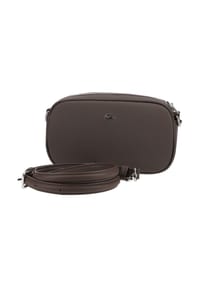 LACOSTE - Lederimitat Taschen CROSSOVER BAG - Dunkelbraun