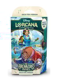 Ravensburger - Disney Lorcana Sammelkartenspiel Archazias Insel - Einzelspieler Deck Rubin und Saphir (Deutsch) - 