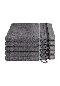 SCHIESSER - Frottier-Waschhandschuhe Skyline Color im 5er-Set (16x22cm) - altrosa