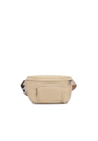 ONE ELEMENT - Beigefarbene Gürteltasche mit geprägtem Muster - Beige