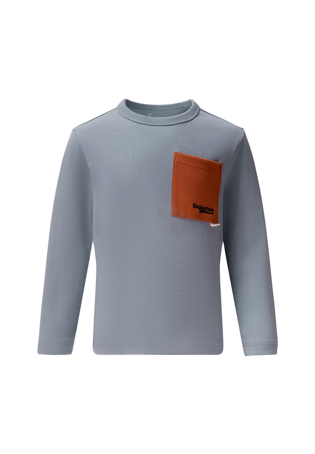 GIORDANO Langarmshirt mit stylischer Kontrast-Tasche | GALERIA