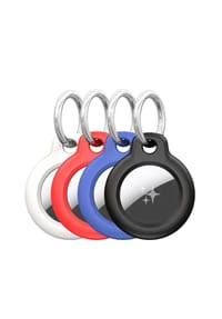 ALMINA® - 4er Set Schutzhülle mit Ring kompatibel mit AirTag zur Befestigung - mehrfarbig Onesize
