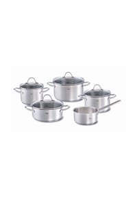 Fissler Topf-Set, 5-teilig - PALERMO - EDELSTAHL/SILBER