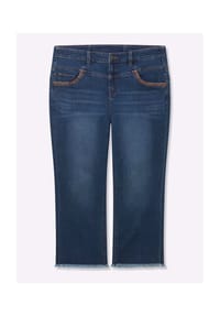 sheego - 7/8-Jeans - blue-stone-washed