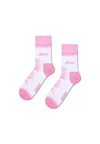 HAPPY SOCKS - Socken, Love Short-Print - 1000 WHITE