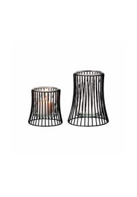 Ritzenhoff & Breker Windlichter-Set Nero 2er Set schwarz-transparent - NERO - schwarz-transparent