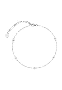 XENOX - Damen Fußkette, 925er Silber - WEISSGOLD