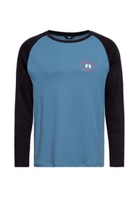 KING KEROSIN - Langarmshirt mit großem Rückenprint Good Fellas - blau