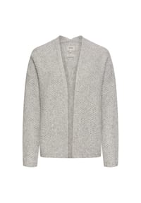 camel active - Strickjacke mit kastenförmiger Passform - Grau