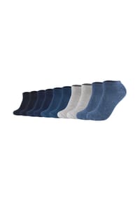 s.Oliver - Unisex Socken, 10er Pack - Sneaker, einfarbig - Blau