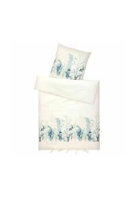 LOBERON - Bettwäsche Grosmagny creme/blau - creme/blau
