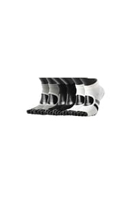 MUNADUNA - 3er-Pack Yoga-/Pilates-Zehensocken – offene Zehen & offener Spann Zehensocken,PVC-Noppen,Stabilisierend - Grau-Blau Mix