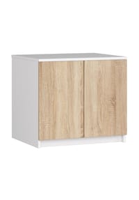 Akord - Kleiderschrank-Aufsatz S60 mit 2 Türen und 2 Einlegeböden - artisan-eiche