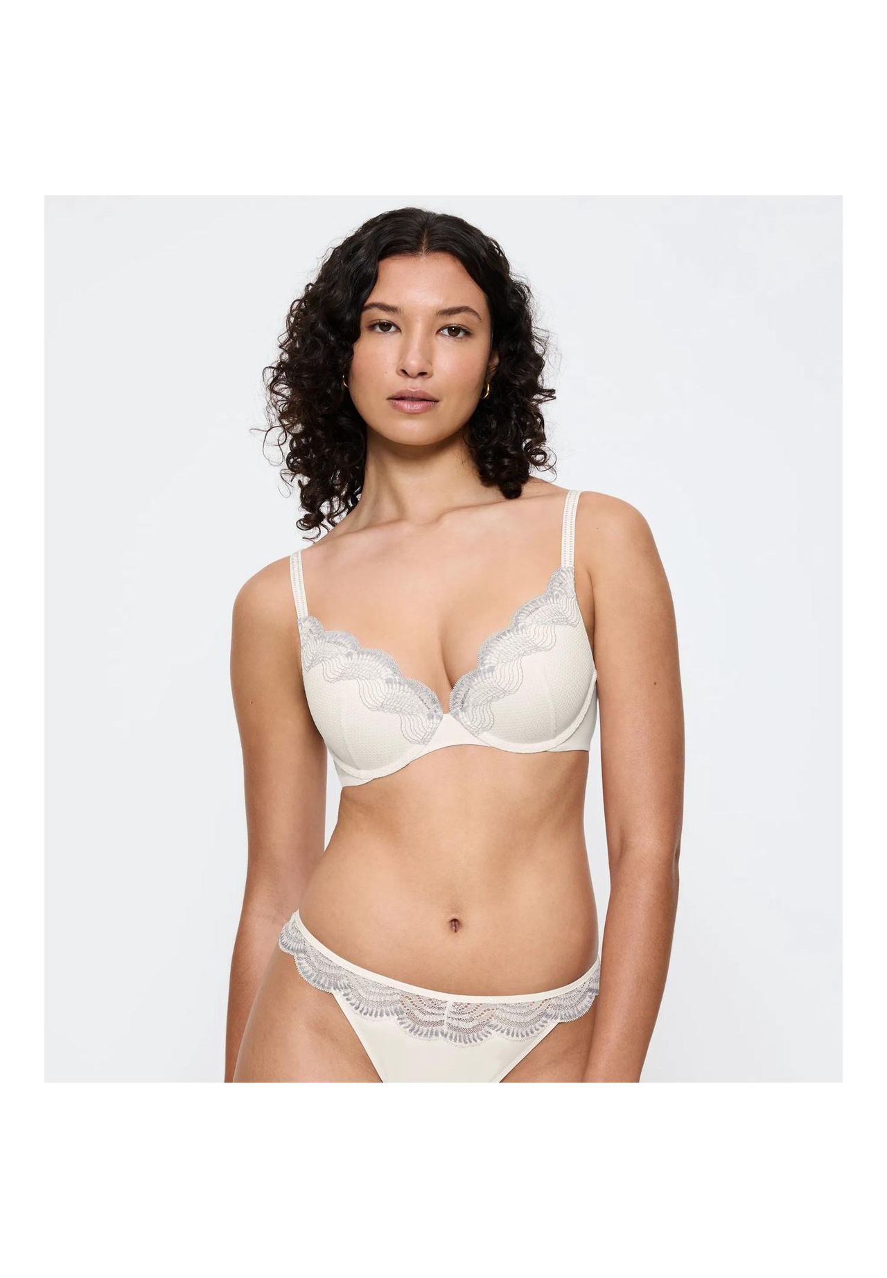 Triumph Comfort Glam Push-Up Bh, Spitze, FüR Damen, Weiß, 75D