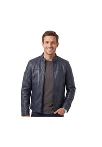 JILANI - Jilani - Herren Lederjacke Lammnappa indigo blau - indigo