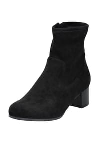 Caprice - Ankle Boots, Blockabsatz, Reißverschluss, für Damen - 044 BLACK STRETCH