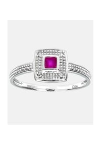 Diamant L'eternel - Cluster Ring, mit 0.02 ct Diamant, 375 Weißgold - white gold