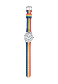 MANGUUN - Kinderuhr Regenbogen - silber/mehrfarbig