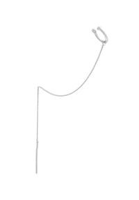 elli. - Ohrringe Earcuff Ohrklemme Durchzieher Single 925 Silber - Gold