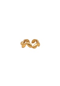 LES REINES - The Breeze – Minimalistischer Verstellbarer Ring, 24K vergoldet - Gold