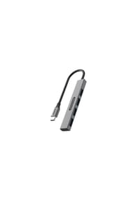 COFI - USB-C zu 4x USB-A Nano Hub, kompakt & tragbar - Grau 6 × 1,5 × 0,8?cm