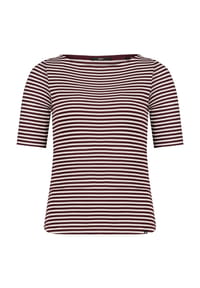 zero - Shirt, Halbarm, U-Boot-Ausschnitt, Damen - 4818 DARK RED/CRE
