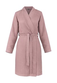 normani® - Damen Morgenmantel aus Waffelpique Manisa - Altrosa