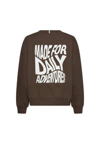 camel active - Sweatshirt mit Backprint - Braun