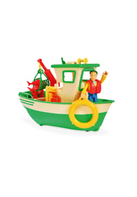 Simba - Feuerwehrmann Sam "Charlies Fischerboot mit Figur" - BUNT