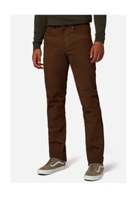 RICANO - Herren Lederhose RT-101 in 5-Pocket-Optik und Robustem Büffel Nubuk Leder - Straight Leg - Braun