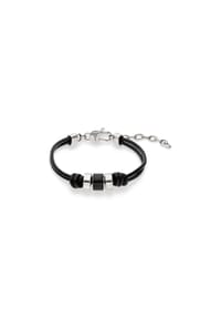 s.Oliver - s.Oliver Armband - Leder - schwarz