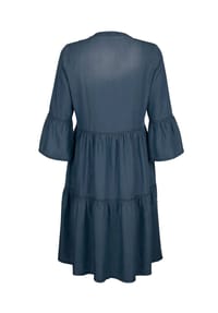 Alba Moda - Kleid mit Stufen im Rockteil - jeansblau