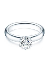 TRILANI 1934 - Damen Ring aus 925/- Sterling Silber in Silber mit Zirkonia - silber