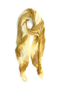 collezione alessandro® - Italienischer Schal Valka Made in Italy - gelb