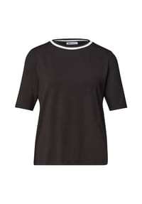 Street One - T-Shirt, Rundhals, für Damen - 17820 RUSTIC ROUGE