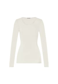 HANRO - Longsleeve Woolen Lace - black