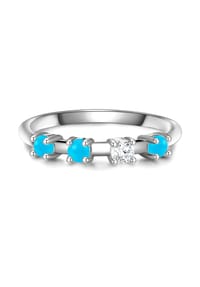 GLANZSTÜCKE MÜNCHEN - Damen Ring aus 925/- Sterling Silber in Silber mit Zirkonia - silber