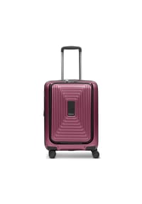 REDOLZ Essentials 14 - Essentials 14 4 Rollen Kabinentrolley S 55 cm Laptopfach mit Dehnfalte - aubergine metallic