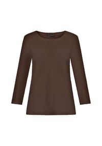 BETTY BARCLAY - Basic Shirt mit Rundhalsausschnitt - Dark Aubergine