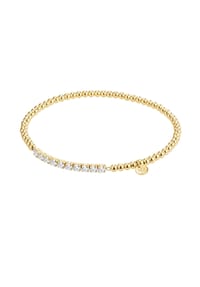 GLANZSTÜCKE MÜNCHEN - Damen Armband aus 925/- Sterling Silber in Gelbgold mit Zirkonia - gelbgold